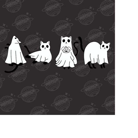 Halloween Ghost Cats Png Ghost Cats Png Cute Cats Hallowee Inspire