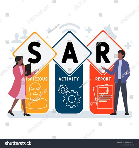 Sar Suspicious Activity Report Acronym Business Stock Vector (Royalty