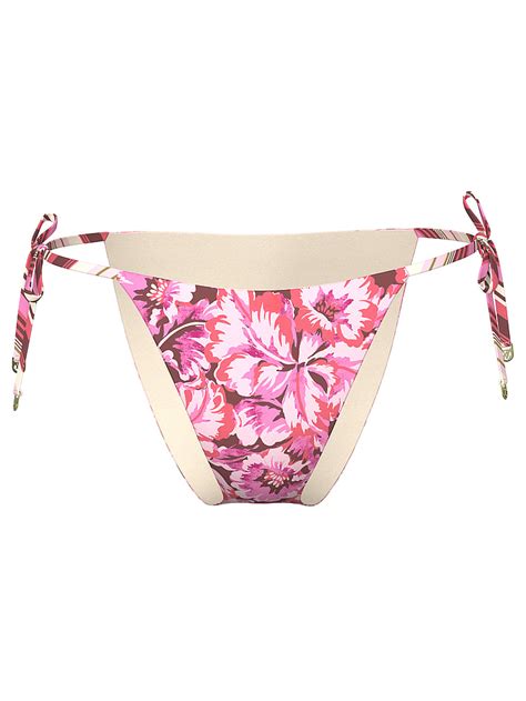 Buy Boho Beach Cheeky String Bikini Bottom Pink Floral Order Bikini Bottom Online Victoria