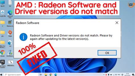 Amd Radeon Software And Driver Versions Do Not Match Youtube