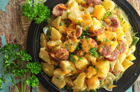 Potato Kielbasa Skillet Recipe Food