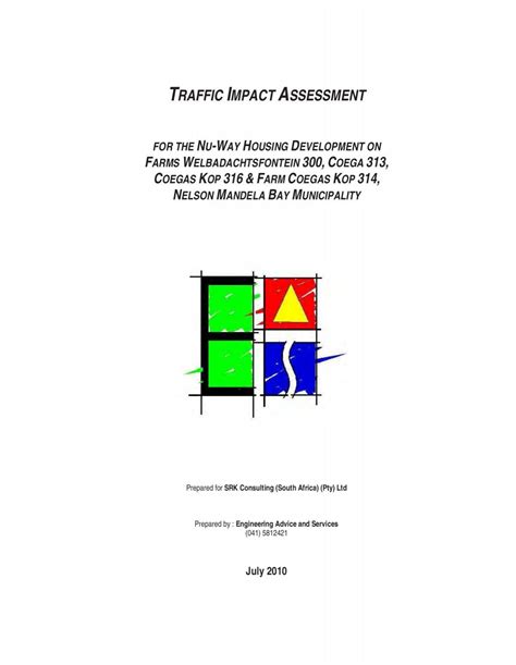 Traffic Impact Assessment Srk Consulting