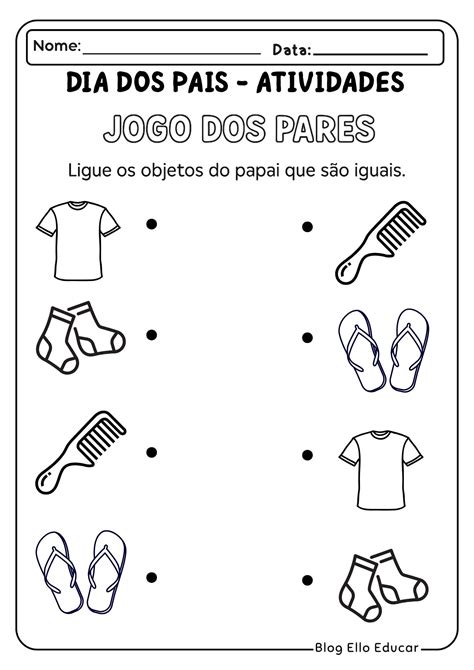 Atividade Ludica Dia Dos Pais Educação Infantil - Atividades para o Dia dos Pais na Educação Infantil: Apostila em PDF