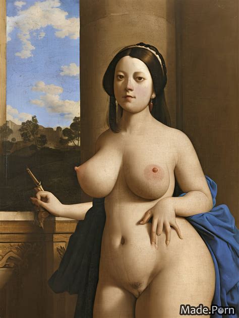 Porn Image Of Busty Bangs Hair Saggy Tits Balcony Thick Seduction Created By AI