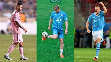 Lionel Messi Erling Haaland Y Kevin De Bruyne Son Candidatos A Mejor