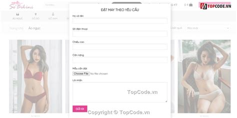Sharecode full code Theme WordPress Shop Thời Trang Bán Bikini