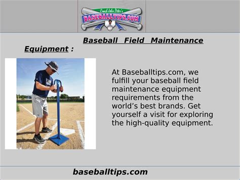 baseball field maintenance equipment powerpoint