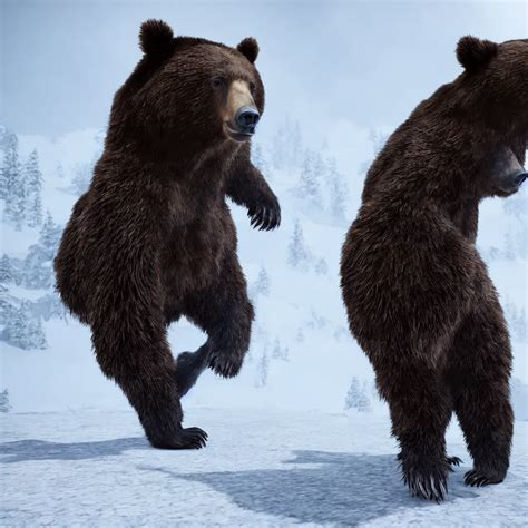 4k Bear Fur Unreal Engine 5 Lumen Nanite Epic Stable Diffusion