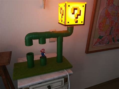 Mario lamp | Lampen, Mario, Zelfgemaakt