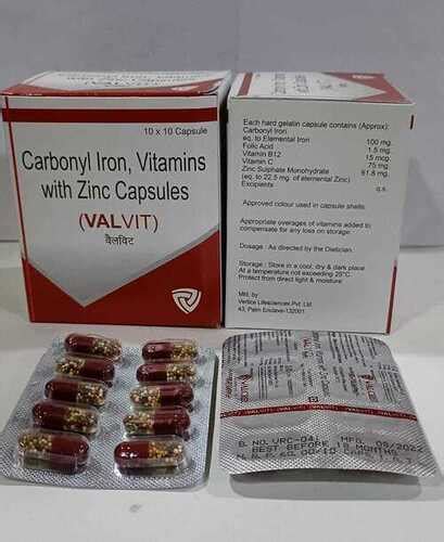 Carbonyl Iron Vitamins With Zinc Capsules At Inr In Panchkula