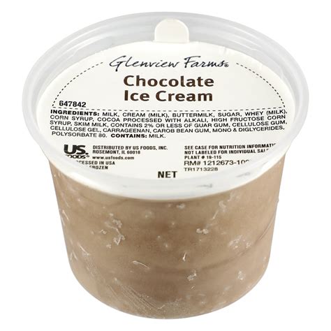 Glenview Farms Chocolate Ice Cream Plastic Cup Us Foods Chef Store