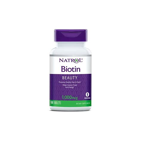 Витамини и минерали :: Natrol Biotin Beauty Биотин 1000mcg 100 таблетки
