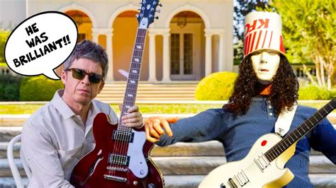 When Noel Gallagher From Oasis Met Buckethead 💦🎸 Youtube