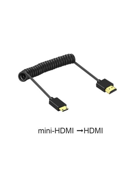 Кабель mini-HDMI (прямий) – HDMI (прямий) короткий 0.3-1.0м згорнутий ...