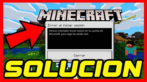 Porque No Me Deja Iniciar Sesion En Minecraft Youtube