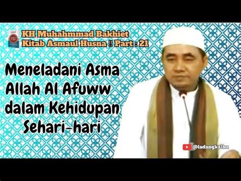 Meneladani Asma Allah Al Afuww Dalam Kehidupan Sehari Hari Kitab