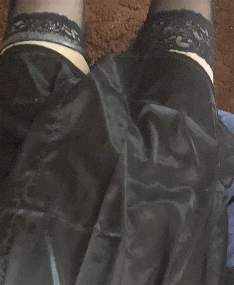 Crossdresser In Satin Nightgown And Robe Nude Pics Xhamster