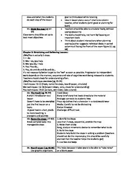 Teach Like a Champion Summary Notes by Mrs Birch Tree | TPT