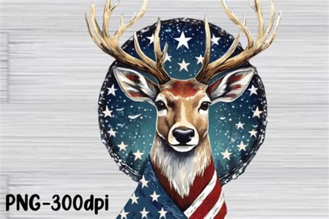 Deer Head American Flag Patriotic Graphic By Printexpert Creative Fabrica