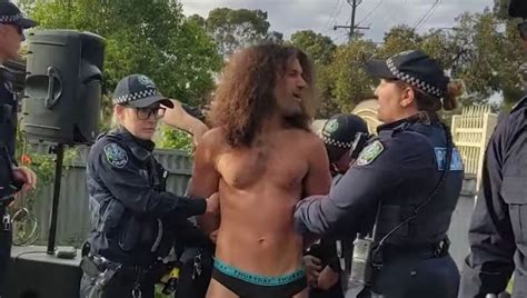 Half Naked Australian Guitarist Arrested For Shredding