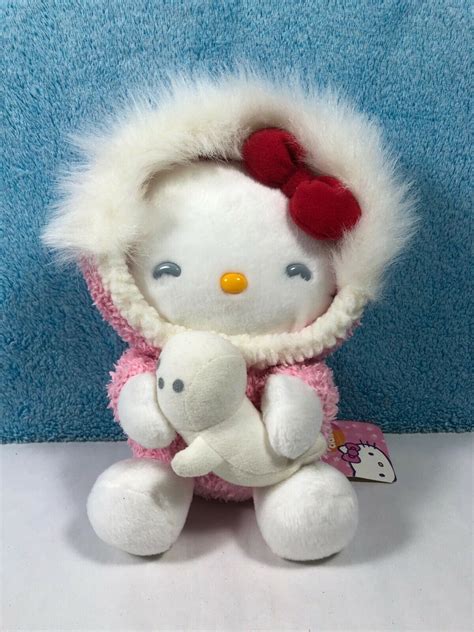 Hello Kitty Sanrio Claires Exclusive Pink Eskimo W Seal 8 Plush