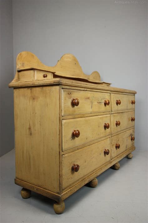 19th Century Antique Pine Dresser In Original Crea Paint Antiques Atlas