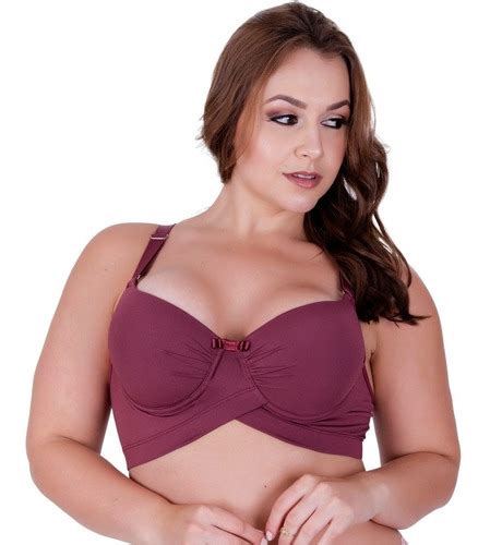 Kit 3 Sutiãs Básico Plus Size Base Cruzada Lingerie Luxo MercadoLivre