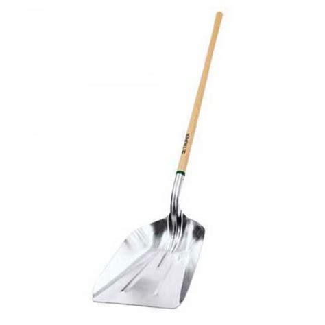 Long Wood Handled Aluminium Scoop Tree Care Machinery