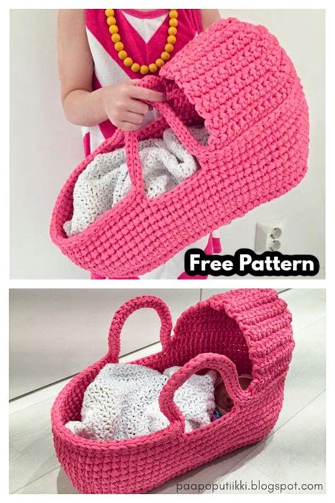 7 Baby Moses Basket Crochet Patterns Crochet Basket Pattern Crochet