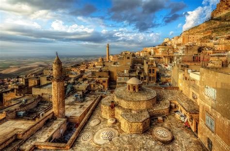mardin  nejdet duzen px minaret  cloudy sky mosque
