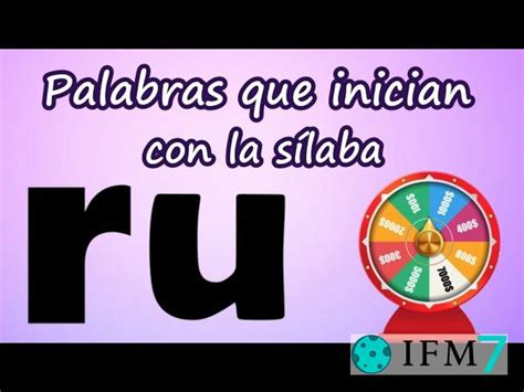 palabras curiosas  comienzan  ru ifm