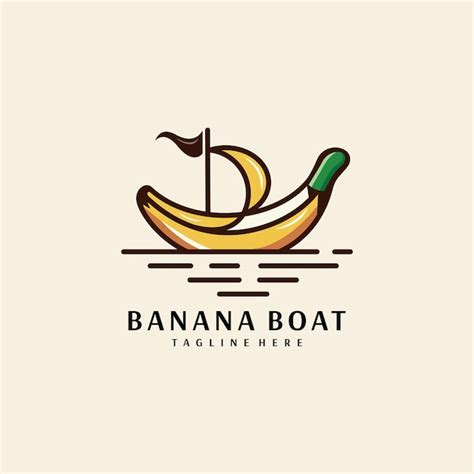 Premium Vector Banana Boat Logo Vector