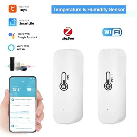 Датчик температуры и влажности Tuya Zigbee/Wi-Fi | AliExpress