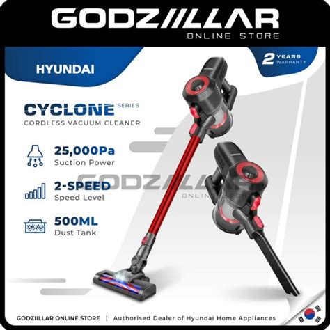 Hyundai 25000Pa Cyclone Series Cordless Handheld Portable Vacuum