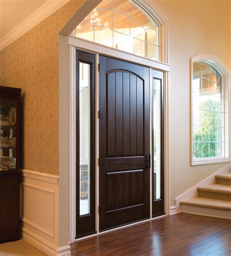 Therma Tru Fiberglass Entry Doors With Sidelights Glass Designs