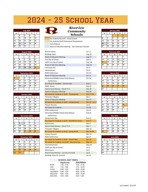 Warren Woods Public Schools MI Calendar 25-26 Revised [pdf] - EduCounty