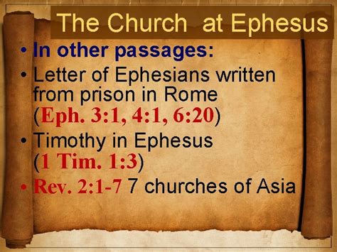 Pauls Letter To The Ephesians Introduction Eph 1