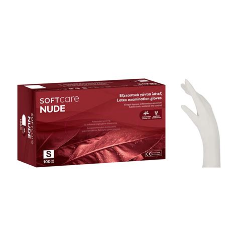 Soft Care Nude Γάντια Latex Χωρίς Πούδρα 100τεμ Medium