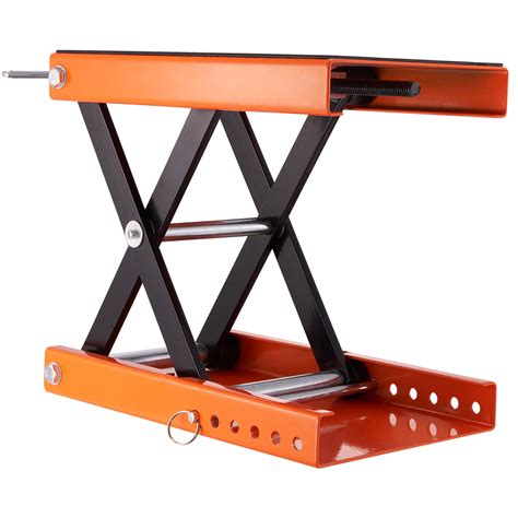 Vevor Motorcycle Scissor Jack Lift Lbs Wide Deck Hoist Stand For