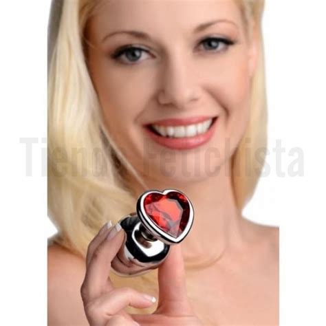 Joya Anal Corazón Plug de metal con forma de corazón
