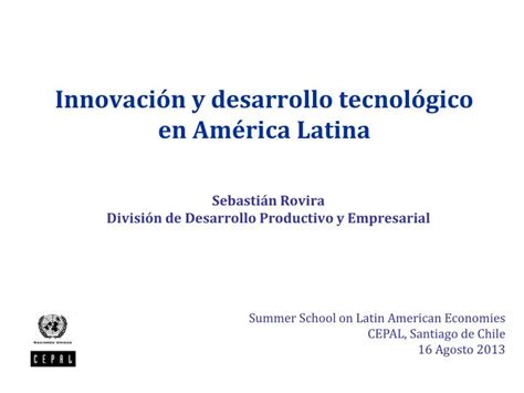 PPT Innovación y desarrollo tecnológico en América Latina PowerPoint Presentation ID