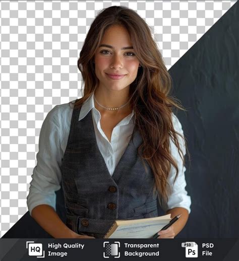 Psd Foto De Est Dio Isolada Transparente De Uma Mulher De Neg Cios Latina Fazendo Anota Es