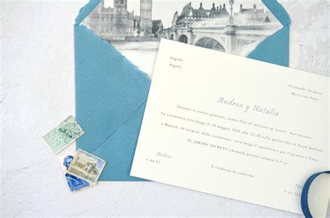 Invitación sencilla london personalizada Cristina Quidiello