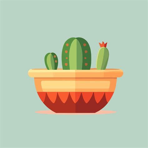 Premium Vector Cute Cactus Succulent Pot Icon