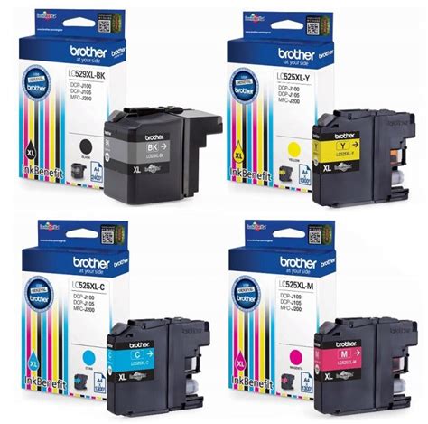 Tusze Oryginalne Brother Lc-525Xl Lc-529Xl Do Dcp-J105 - Brother ...