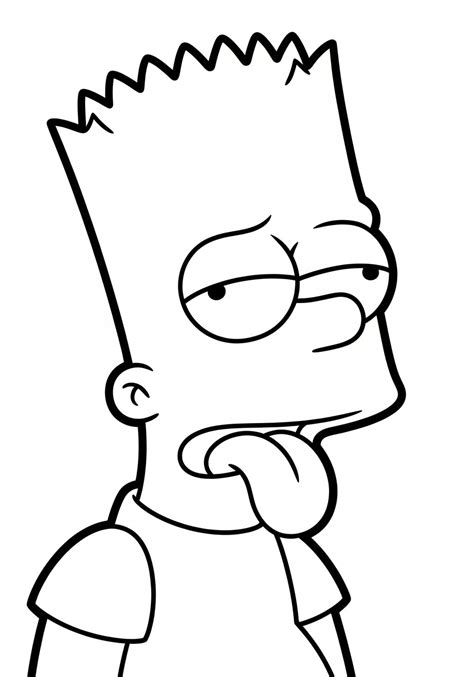 Bart Simpson Para Colorir - 10