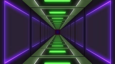 Abstract Tunnel VJ Motion Background Neon Light Tunnel Free VJ Loops