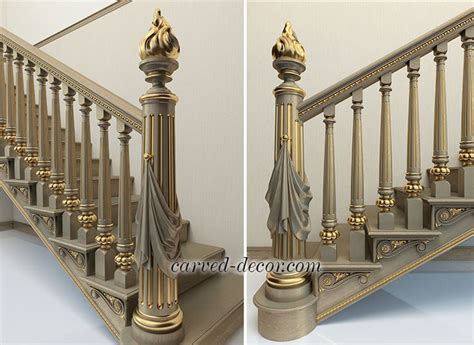 L-068 | Wooden stairs, Newel posts, Wooden staircases