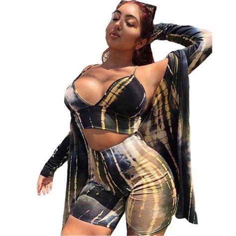 Maillot De Bain Ensemble De Bikini Imprim Pour Femme Trois Pi Ces Soutien Gorge Rempli Maillots