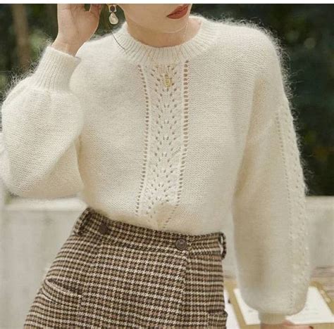 Pin By Janna Goljan On In Knit Fashion White Sweater